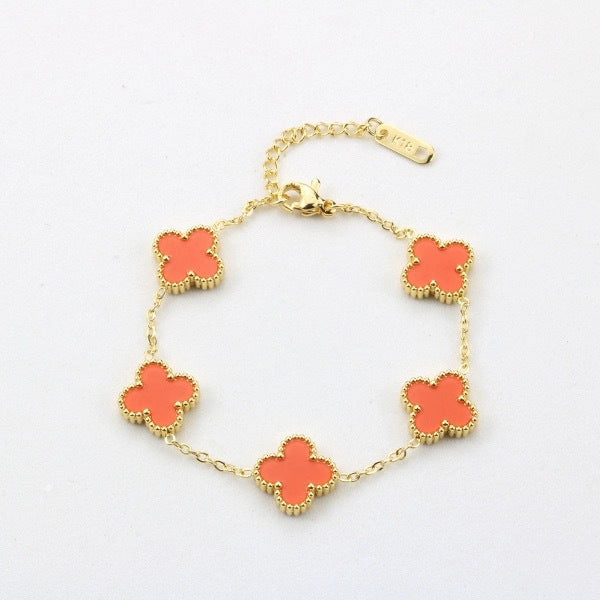 Four Leaf Clover Bracelet – 18K Gold