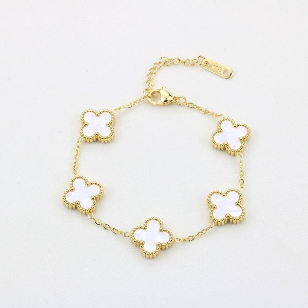 Four Leaf Clover Bracelet – 18K Gold