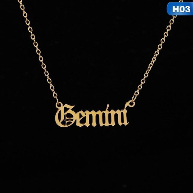 Constellation Letter Necklace