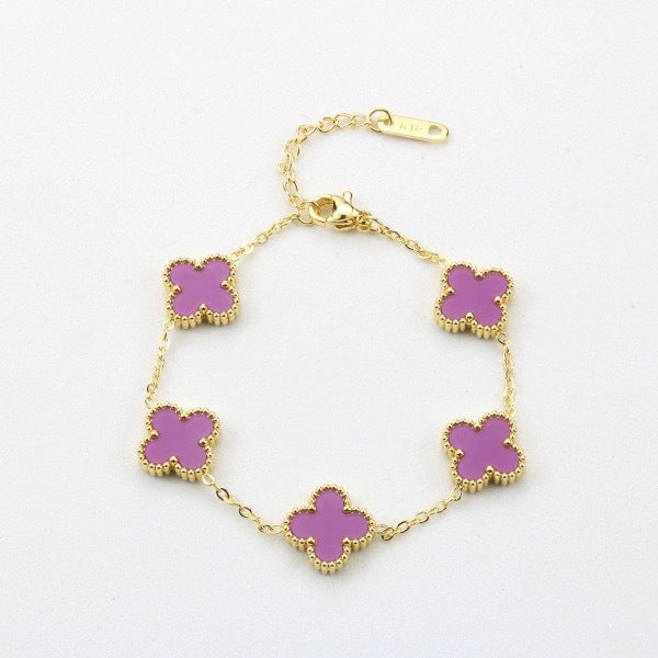 Four Leaf Clover Bracelet – 18K Gold