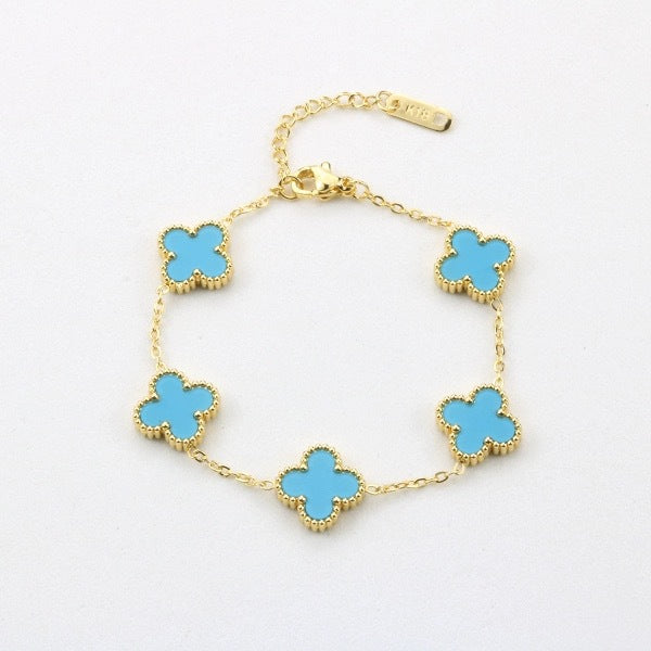 Four Leaf Clover Bracelet – 18K Gold