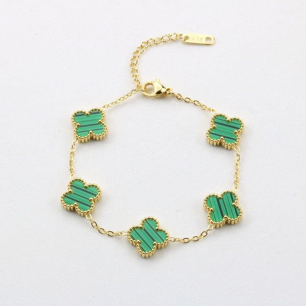 Four Leaf Clover Bracelet – 18K Gold