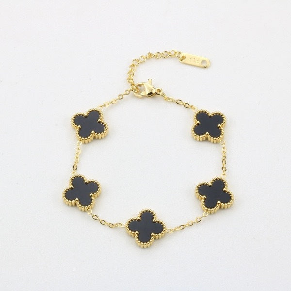 Four Leaf Clover Bracelet – 18K Gold