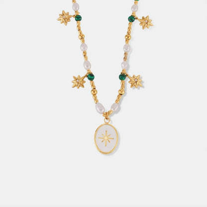 Collier de perles ovales