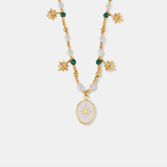 Collier de perles ovales