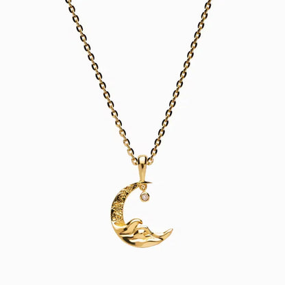 Moon 18K Gold-Plated Necklace
