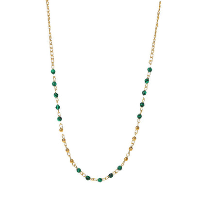 Collier en cristal coloré