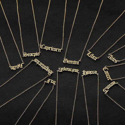 Collier Lettre Constellation