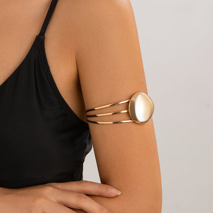 Minimalist Arm Cuff – Triple Layer Elegance