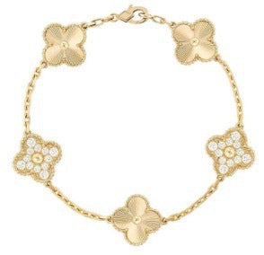 Four leaf 18k gold Bracelet