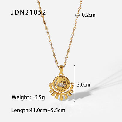 Zircon Eye Necklace