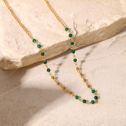 Collier en cristal coloré