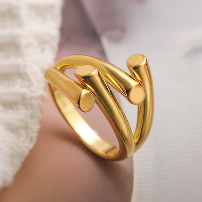 Bague à brillance irrégulière
