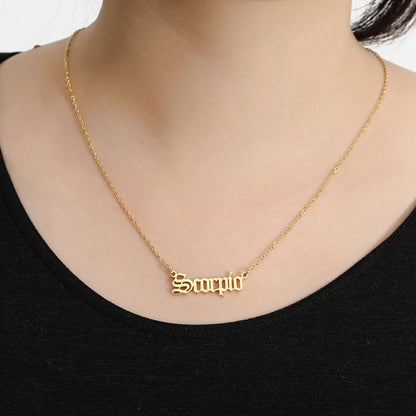 Collier Lettre Constellation