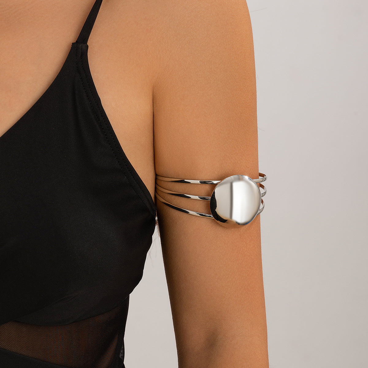 Minimalist Arm Cuff – Triple Layer Elegance