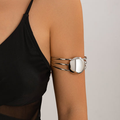 Minimalist Arm Cuff – Triple Layer Elegance