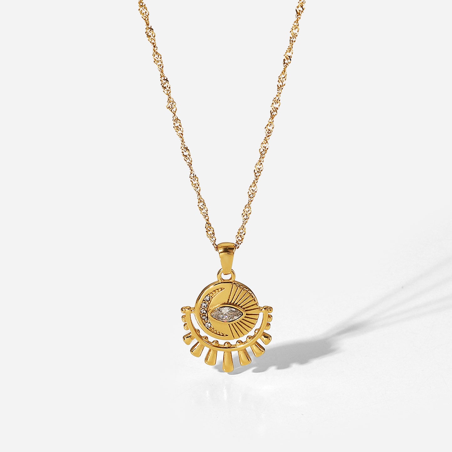 Zircon Eye Necklace