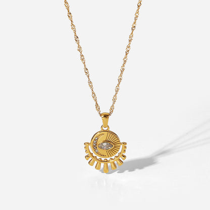 Zircon Eye Necklace