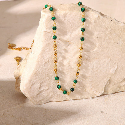 Collier en cristal coloré