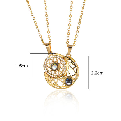SolarLunar Couple Necklace