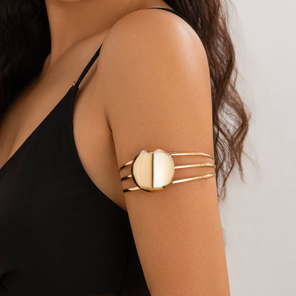 Minimalist Arm Cuff – Triple Layer Elegance