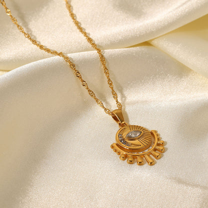 Zircon Eye Necklace