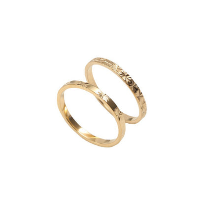 Titanium Shine Ring – 18K Glow Finish
