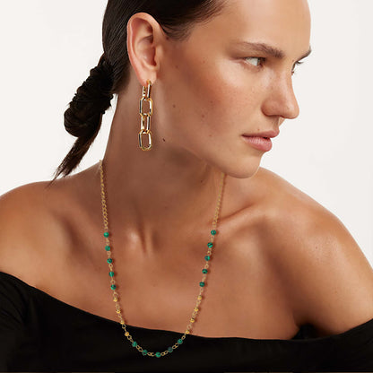 Collier en cristal coloré