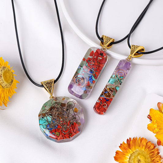 Rainbow Stone Necklace