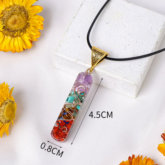 Rainbow Stone Necklace