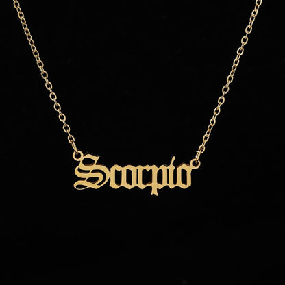 Collier Lettre Constellation