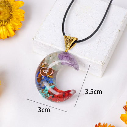 Rainbow Orgone Pendant – Energy Balance Necklace