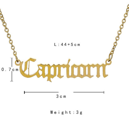 Collier Lettre Constellation