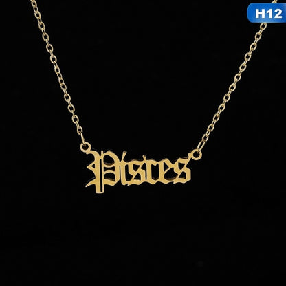 Collier Lettre Constellation
