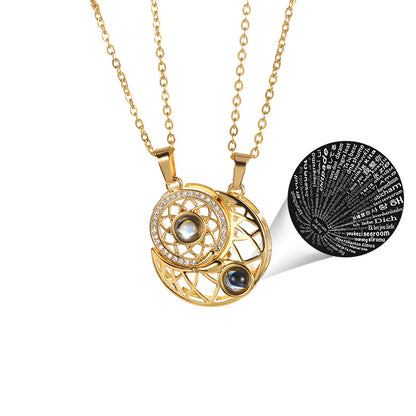 SolarLunar Couple Necklace