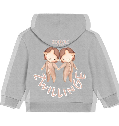 Sweat à capuche zippé Little Twins